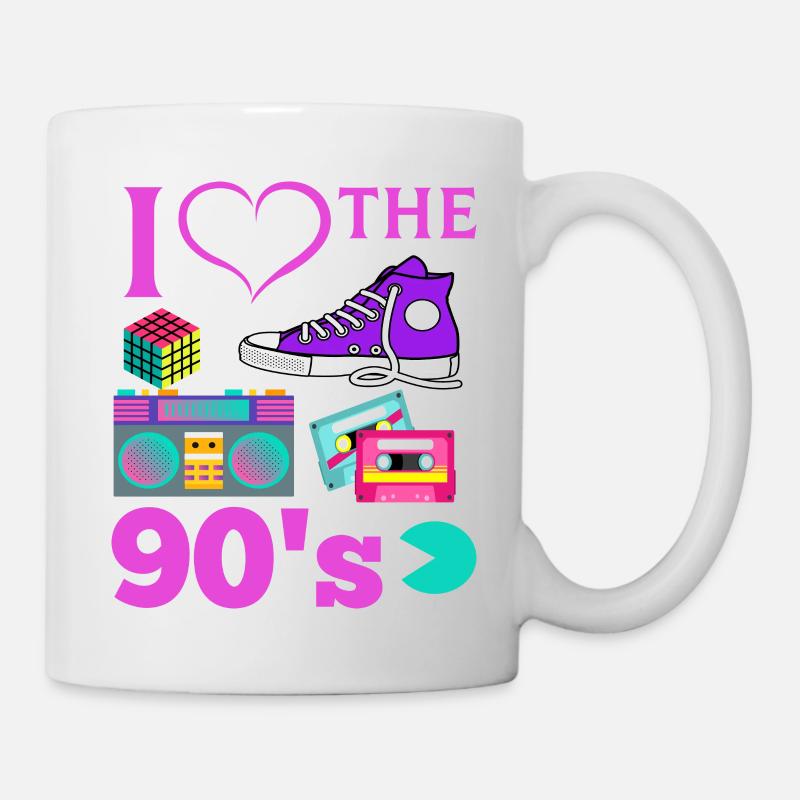 i LOVE THE 90 S - Tasse - Weiß