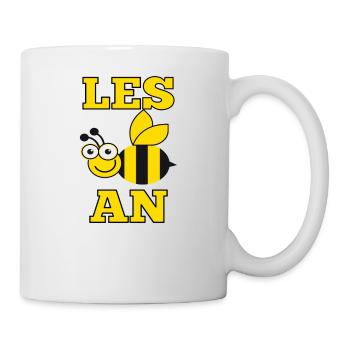 Lesbian Lesbeean Les Bee an Gay Pride - Tasse - Weiß - Rechts