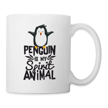 Cute Penguin is My Spirit Animal T-shirt - Mug - white - Right