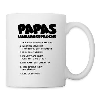 Daddy's favorite sayings - gift - Mug - white - Right