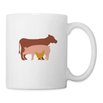 Vegan - vegan - friends - no food - gift - Mug - white - Right