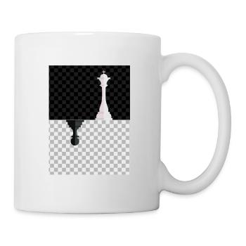 Schachmatt Dame König Bauer Schach - Tasse - Weiß - Rechts