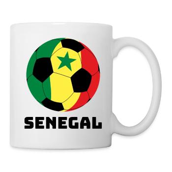 Senegal Fußball Senegal Geschenk Sport - Tasse - Weiß - Rechts