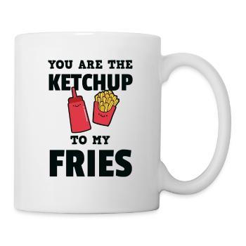 Funny You are the Ketchup to My Fries T-Shirt - Mug - white - Right