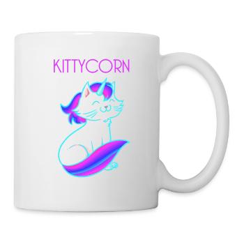 Kittycorn - Katze Horn - Kätzchen - Tasse - Weiß - Rechts