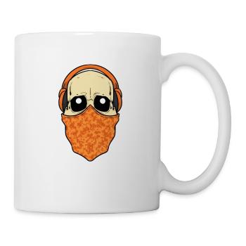 Totenkopf - Schädel - Swag - Kopfhörer - Skull - Tasse - Weiß - Rechts