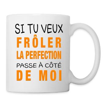 frôler la perfection - Mug blanc - blanc - Droite