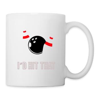 Bowling - spielen - Geschenk - Kegel - Tasse - Weiß - Rechts