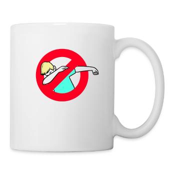 Anti DAB - Stop dabbing lustige Hater Geschenkidee - Tasse - Weiß - Rechts