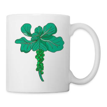 Brussels sprouts Brussels cabbage sprouts cabbage sprouts - Mug - white - Right