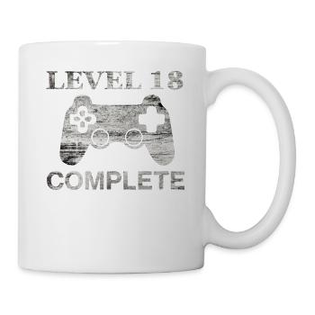 18 Years - 18th Birthday Level 18 Complete Shirt - Mug - white - Right