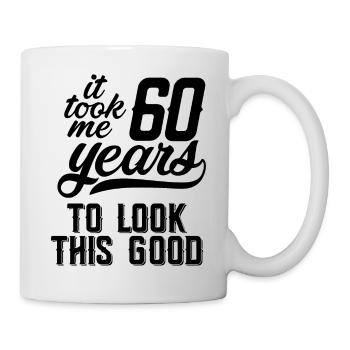 60 ans - Mug blanc - blanc - Droite