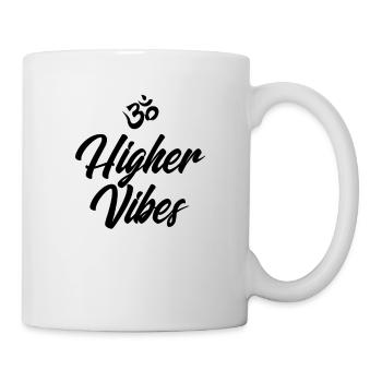Chemise de yoga de Vibes supérieurs T-shirt de yoga OM Meditation - Mug blanc - blanc - Droite