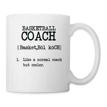 Awesome BASKETBALL COACH T-Shirt - Mug - white - Right