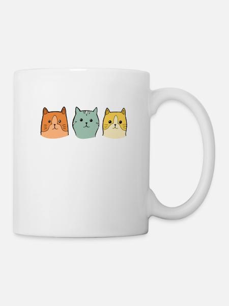 Katze Haustier Miau Katzenliebhaber Katzenfreund - Tasse - Weiß