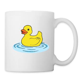 Relâchez le canard de canard Quackin qui grince - Mug blanc - blanc - Droite