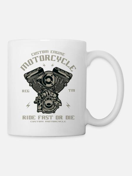 Custom Engine - Tasse - Weiß