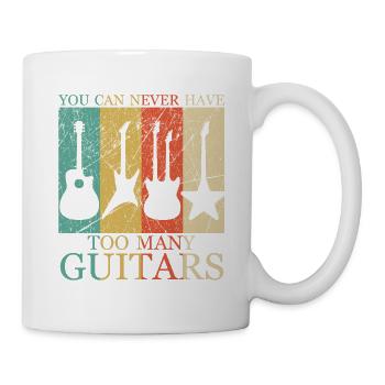 Guitars Vintage Gift - Mug - white - Right