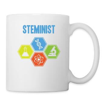 Steminist Chemistry Nerd Geek Feminist Geschenk - Tasse - Weiß - Rechts