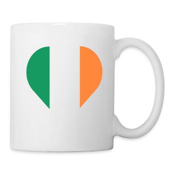 Irland Liebesherz - Tasse - Weiß - Rechts