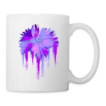 Fleur pourpre - Mug blanc - blanc - Droite
