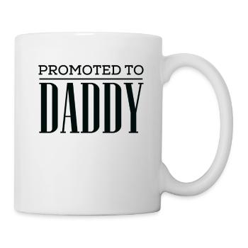 Cool Promoted to Daddy Tshirt - Mug - white - Right