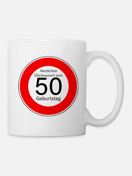 50 Geburtstag - Tasse - Weiß