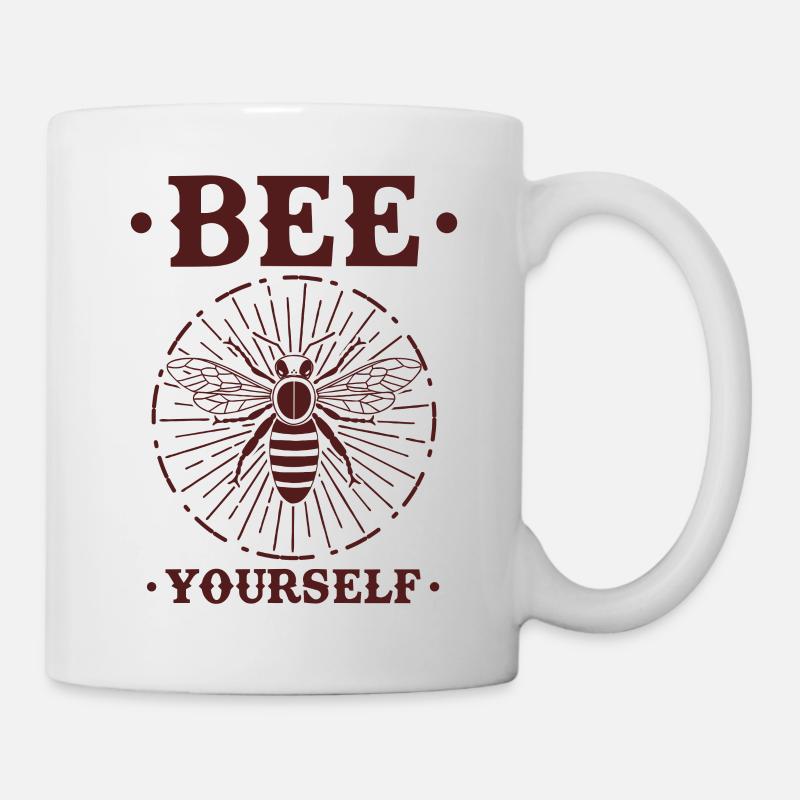 Sei du Selbst Biene Wespe Hummel Fliege Hornisse - Tasse - Weiß