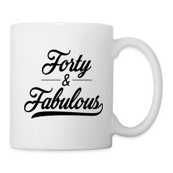 40. Geburtstag - Tasse - Weiß - Rechts
