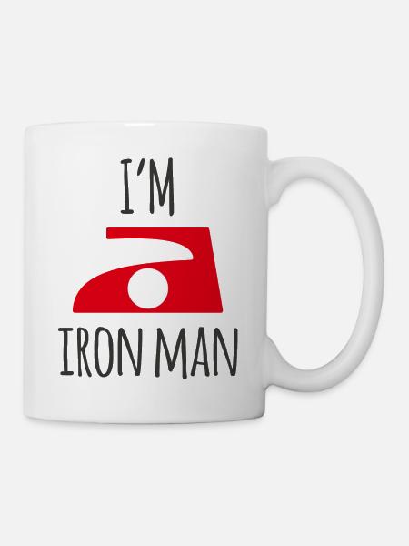 Homme de fer - Mug blanc - blanc