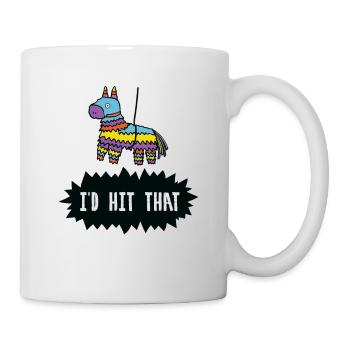 Je frapperais cette chemise colorée de Pinata Cinco De Mayo - Mug blanc - blanc - Droite