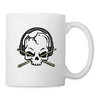 Drummer Baguettes Band Loud Metal Rock cadeau - Mug blanc - blanc - Droite