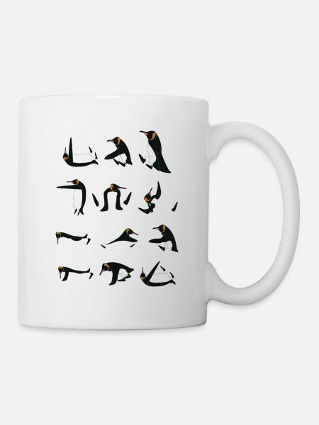 Penguins doing Yoga - Tasse - Weiß