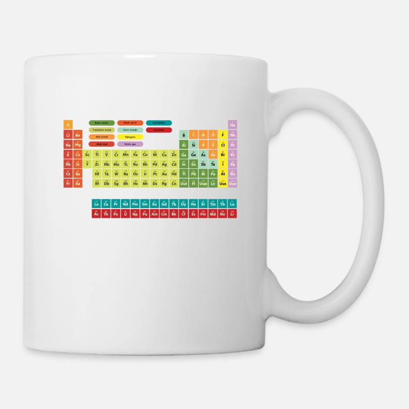 Élément de chimiste étudiant chimiste blague amusant cadeau - Mug blanc - blanc