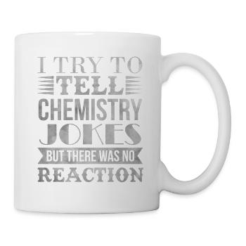 Geek Geek chimie blague science réaction drôle - Mug blanc - blanc - Droite