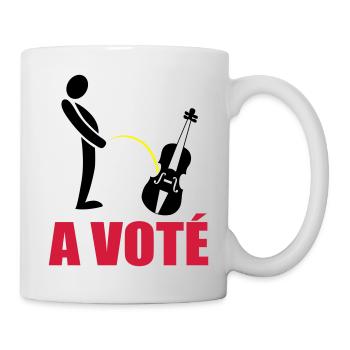A voté - Mug blanc - blanc - Droite