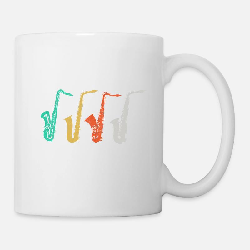 saxophone - Mug - white