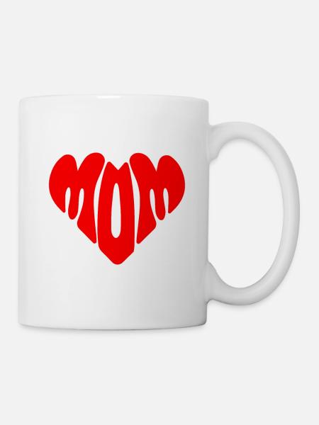 Ich liebe Mama - Muttertagsgeschenk - Tasse - Weiß