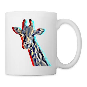 Giraffe with 3D-Effect - Tasse - Weiß - Rechts