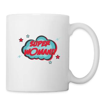 Frauen - Super Woman - Tasse - Weiß - Rechts