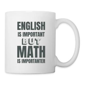 Math, professeur, mathématicien, math, étudiant, cadeau, idée - Mug blanc - blanc - Droite