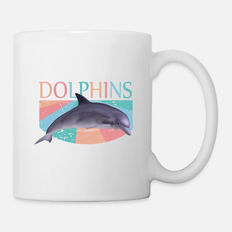 Delfin - Tasse - Weiß