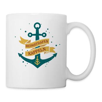 Kappeln Heimathafen Urlaub T-Shirt - Tasse - Weiß - Rechts
