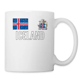 Iceland / Iceland Football 2018 jersey vintage / retro - Mug - white - Right