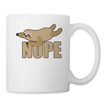 Faultier Faul Auszeit Geschenk - Tasse - Weiß - Rechts