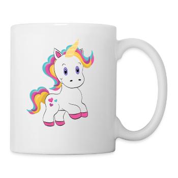 Einhorn - Tasse - Weiß - Rechts