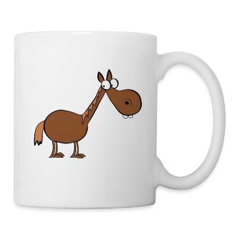 Pferd - Tasse - Weiß - Rechts