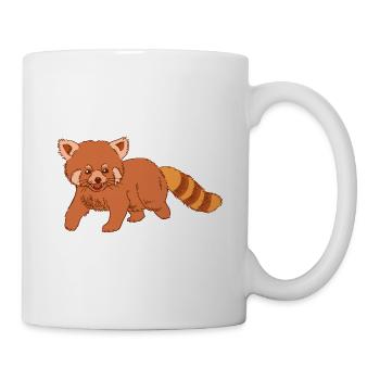 Baby Cat Bear Red Panda Red Panda Animal Child - Mug - white - Right