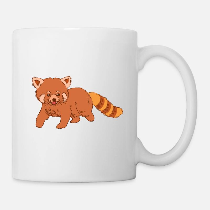 Baby Katzenbär Roter Panda Red Panda Tierkind - Tasse - Weiß