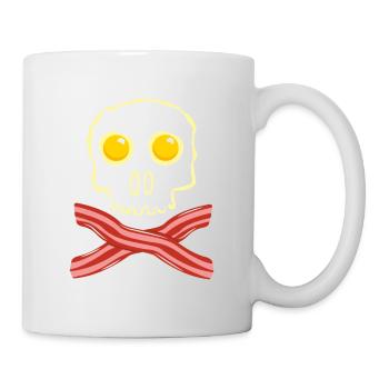 Bacon and eggs Skull Skull - Bacon Eggs - Mug - white - Right